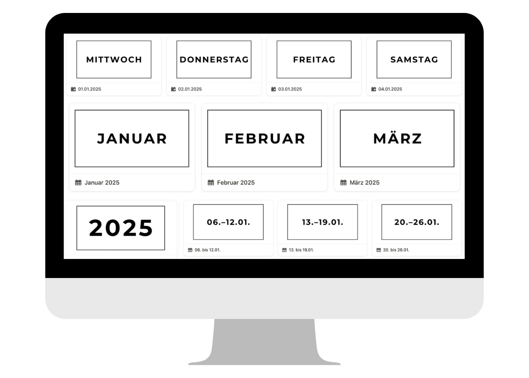 Bonus 3: Vorbereitete Zeitstruktur für 2026
